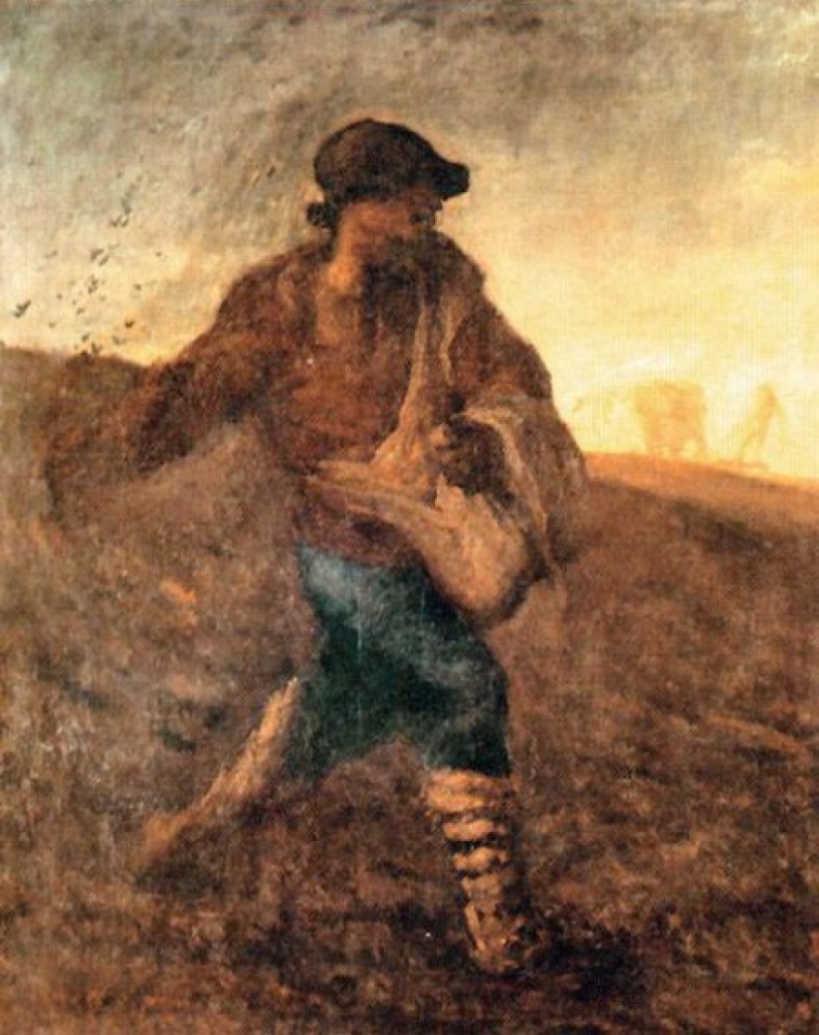 JeanFrançois Millet. O Semeador. 1850. Pormenor Tendências do imaginário